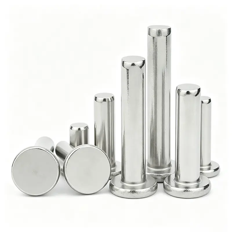 Rivet solide à tête plate